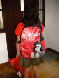 My Mafalda backpack! Ready to go!